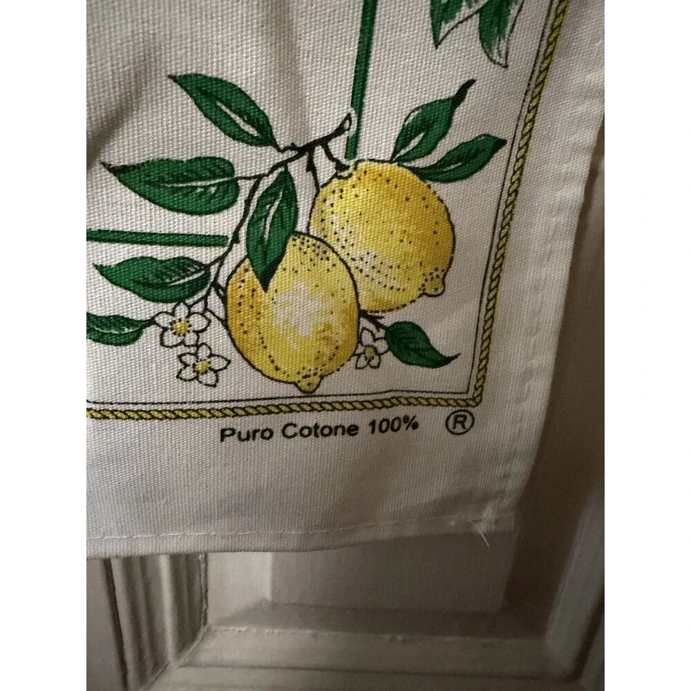 Vintage Italian Limoncello Decorative Wall Hanging Banner 100% Cotton Made Italy